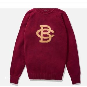 Boston College HILLFLINT BC Vintage Letter Sweater Size L NEW Men’s Unisex